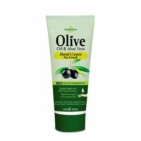 HerbOlive Handcreme No-Crack (für rissige Haut) mit Olivenöl und Aloe Vera, Leicht einziehend 100ml